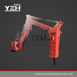 Stationary Pedestal Type Hydraulic Rock Breaking Booms System